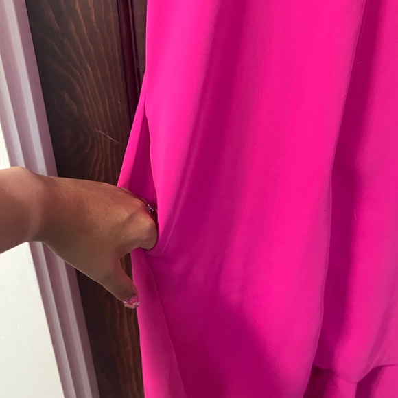 Rachel Roy Coretta V-Neck Shift pockets pink - Picture 4 of 8